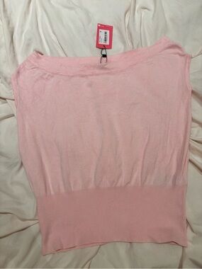 NWT Edikted Light Pink Sleeveless Knit Tank